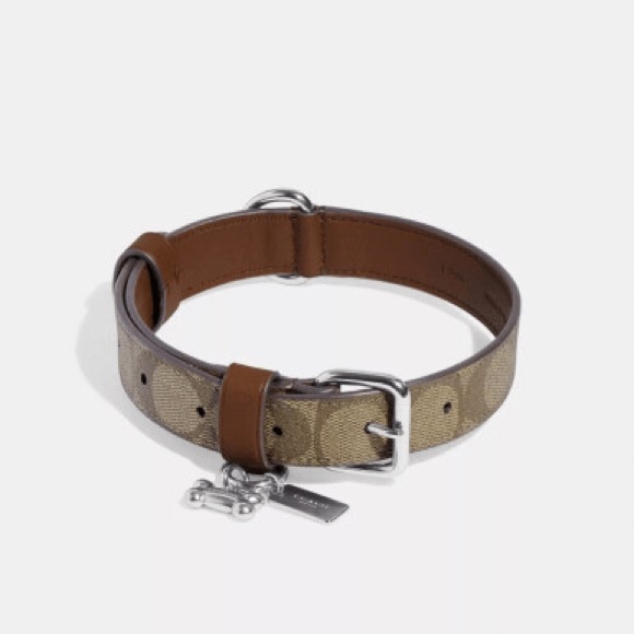 COACH Large Pet Collar In Signature Canvas - Picture 2 of 6